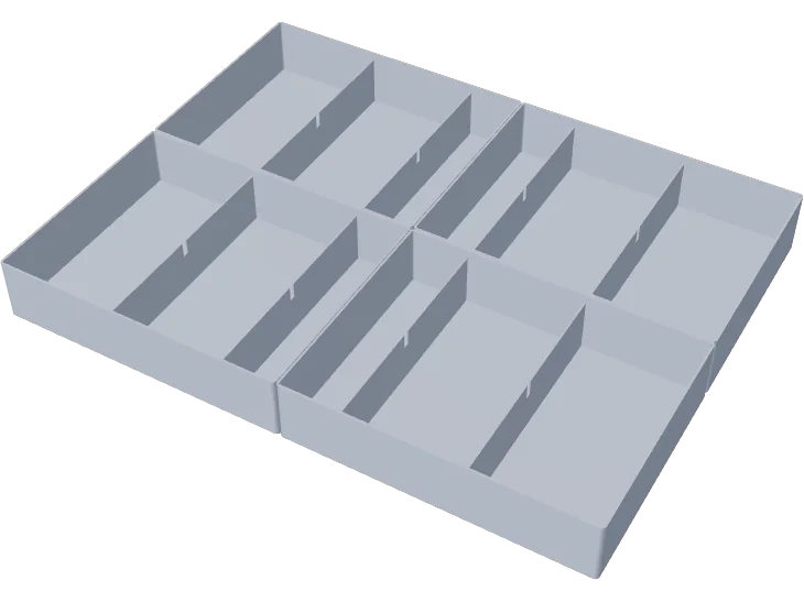 Bathroom drawer organizer 420 x 320 mm