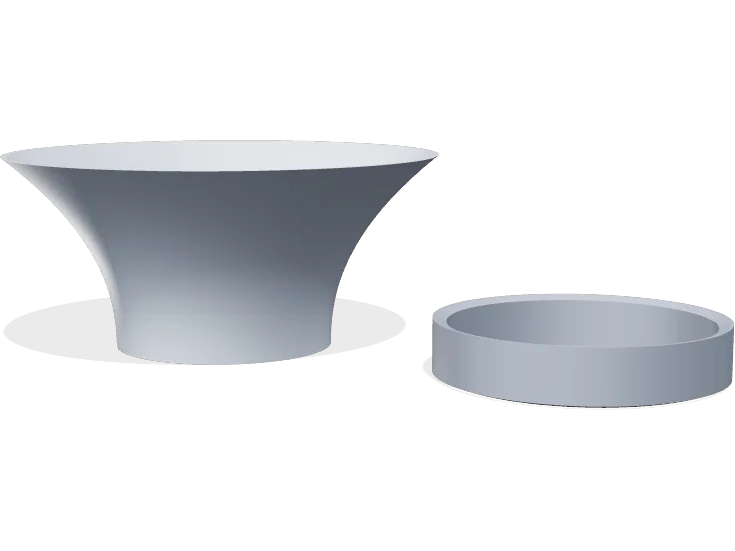 Low bowl planter 180 mm