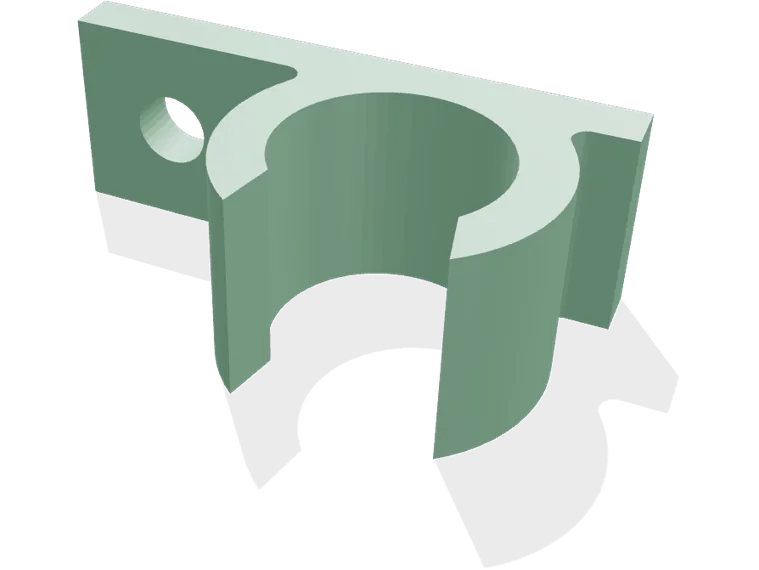 Snap cable clip for 10 mm cables, screw mount