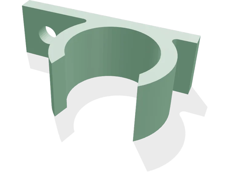 Snap clip for 14 mm cables, screw mount