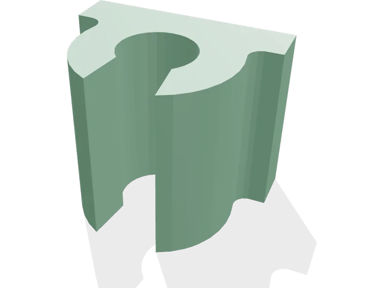 Snap cable clip for 4 mm cables, adhesive