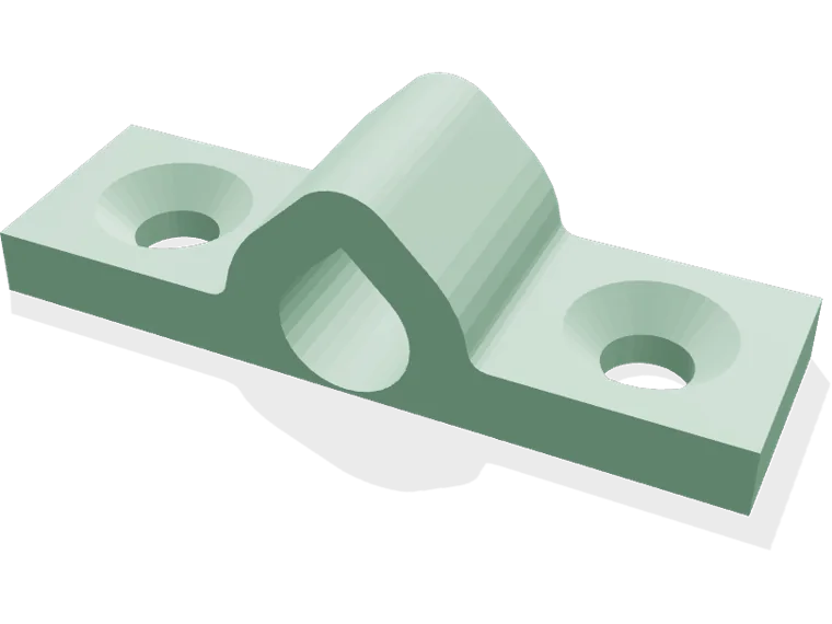 Cable saddle clamp for 5 mm cables
