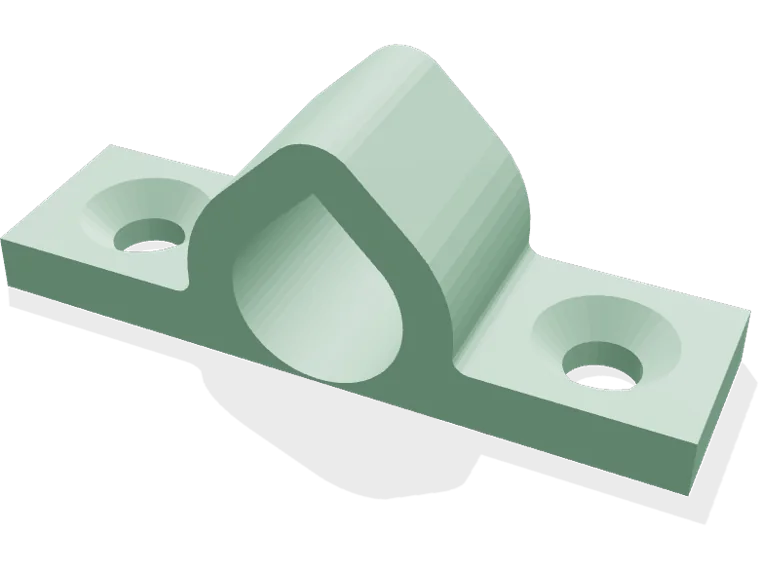 Cable saddle clamp for 8 mm cables