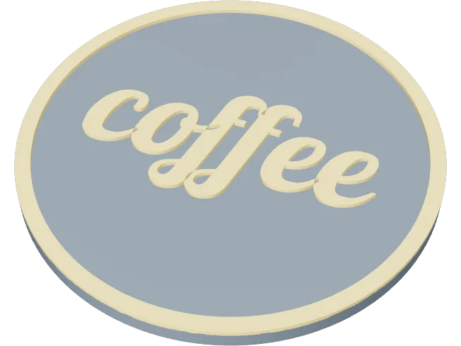 Round COFFEE coaster