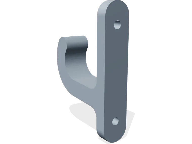 Coat hook (J), 40 mm reach