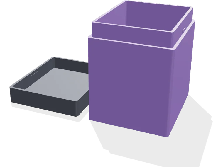 Commander deck box, 100 double-sleeved, snap cap