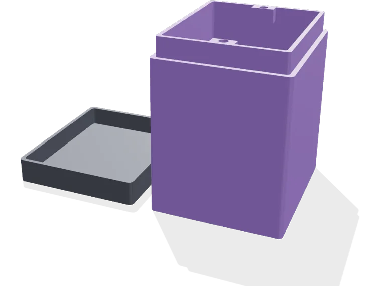 Commander deck box, 100 double-sleeved, magnet lid