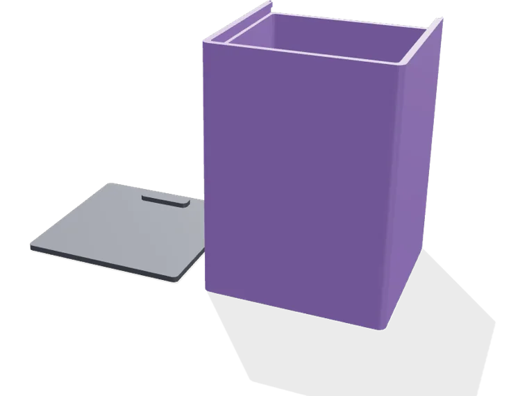 Commander deck box, 100 single-sleeved, slide lid