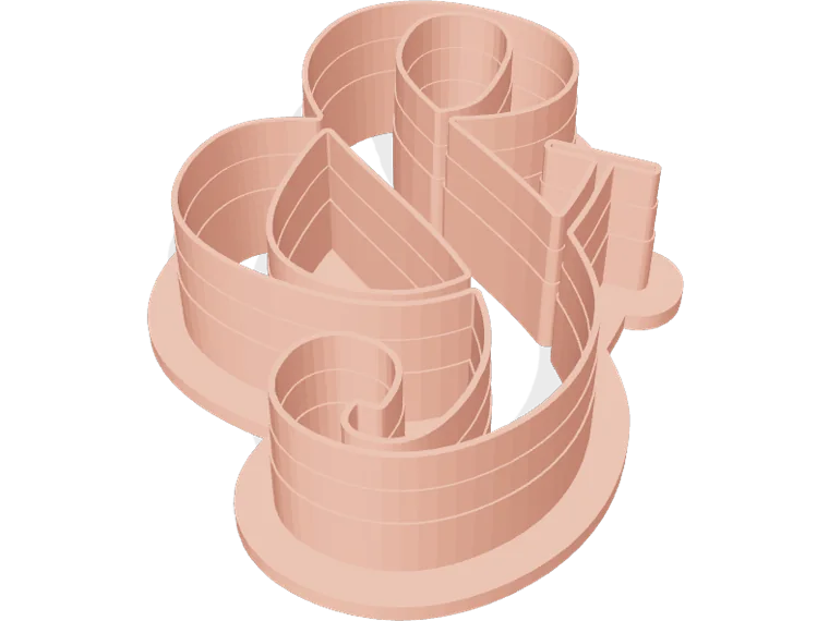 Ampersand cookie cutter