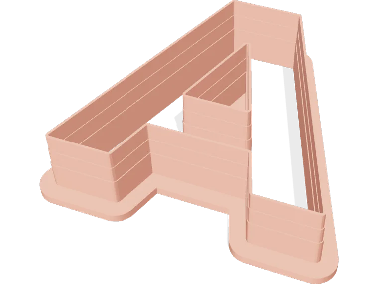 Letter A cookie cutter