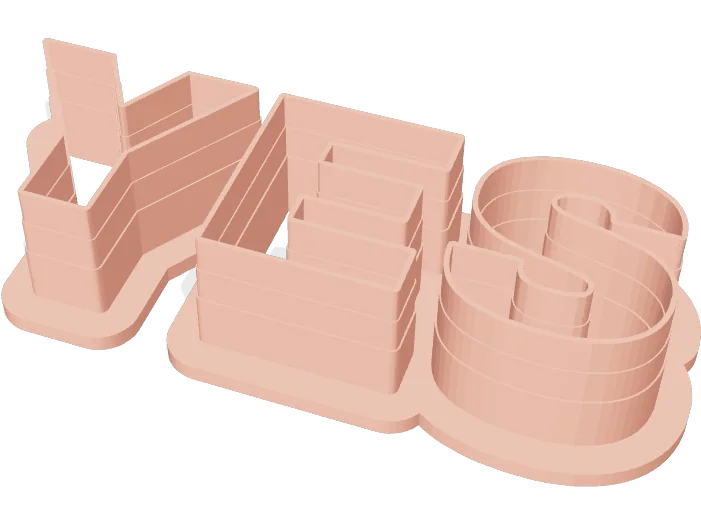 YES cookie cutter, 90 mm