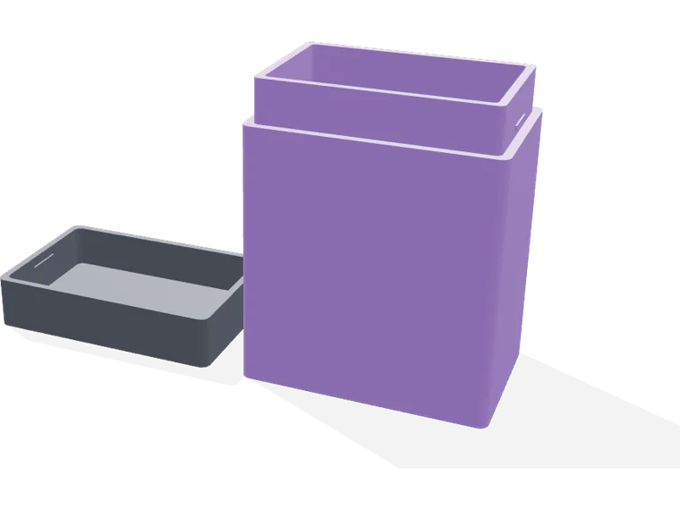 60-card deck box, sleeved