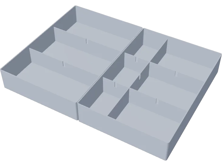 Drawer organizer 300 x 220 mm, 6 compartments