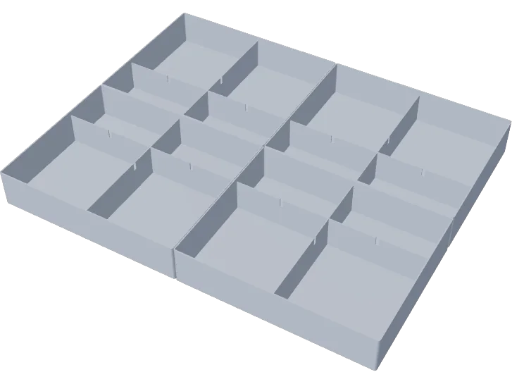Drawer organizer 500 x 400 mm, 12 compartments