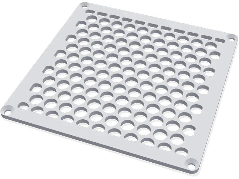 120 mm fan grille, holes pattern