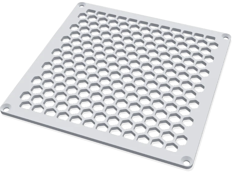 140 mm fan grille, hex pattern