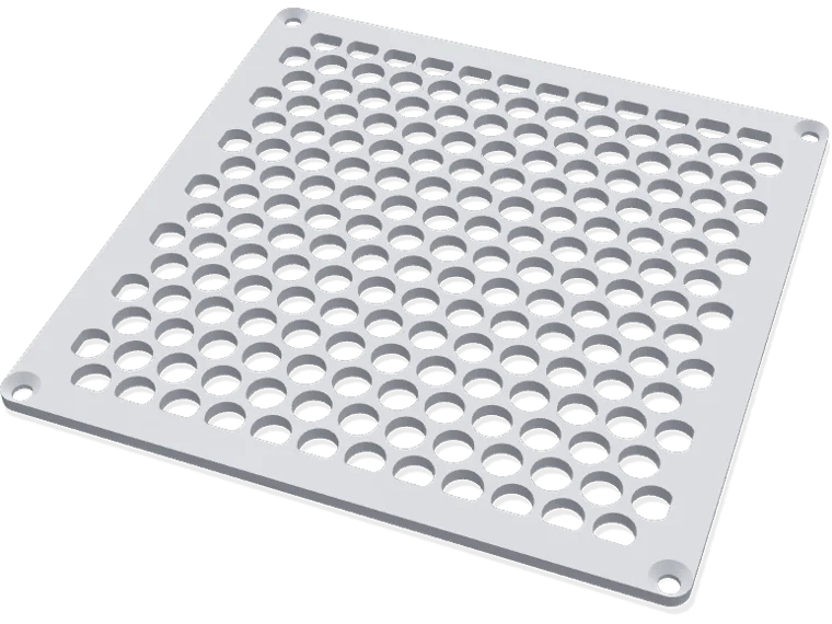 140 mm fan grille, holes pattern
