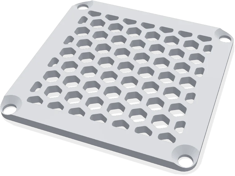 60 mm fan grille, hex pattern