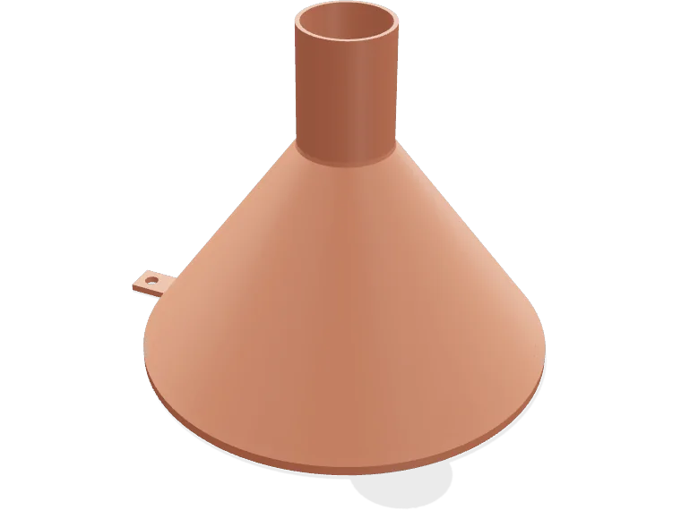 Feed and grain funnel 160 to 35 mm