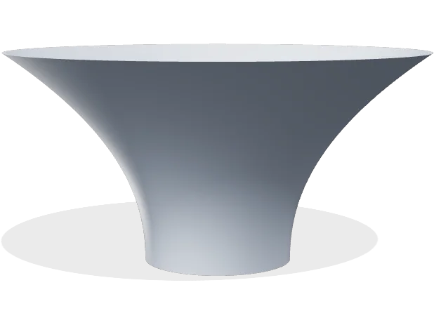Flared bowl 200 mm, plain