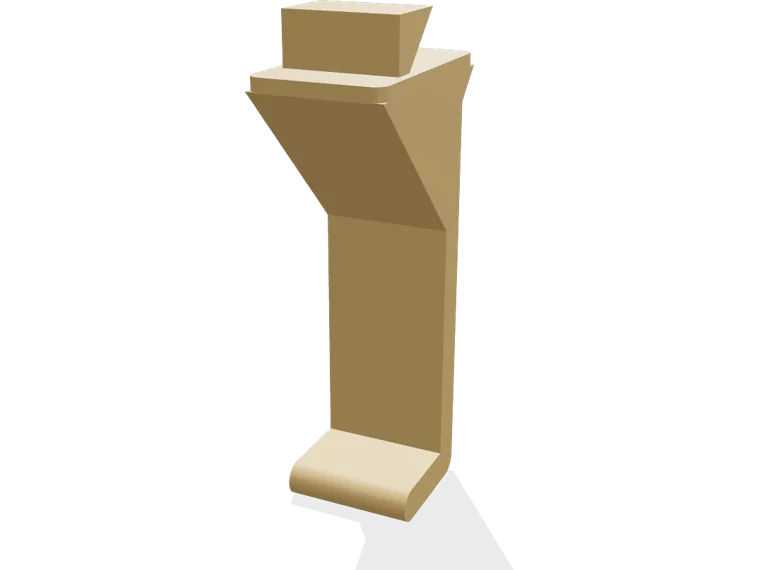 French cleat heavy bracket, 100 mm reach
