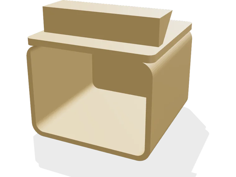 French cleat cup 60 x 45 x 60 mm