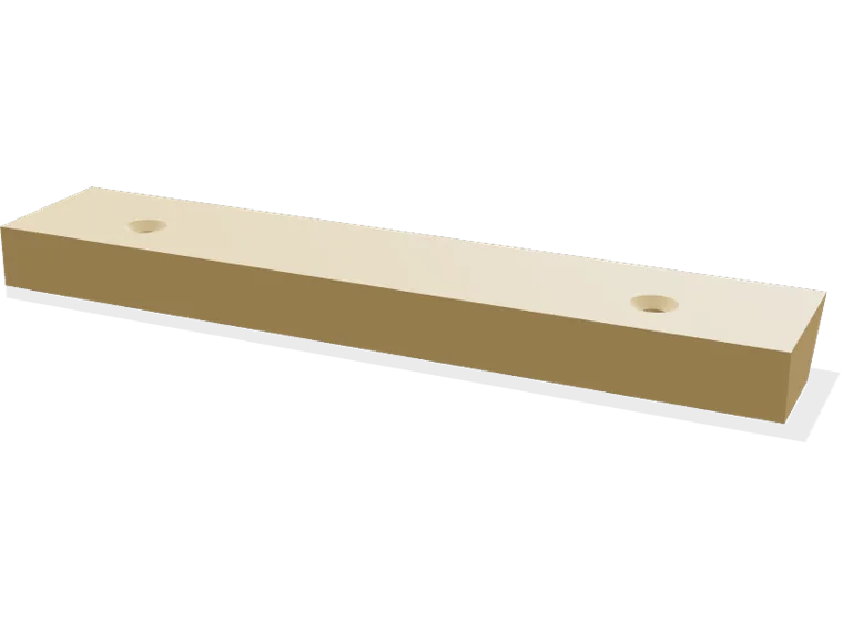French cleat rail, 150 mm