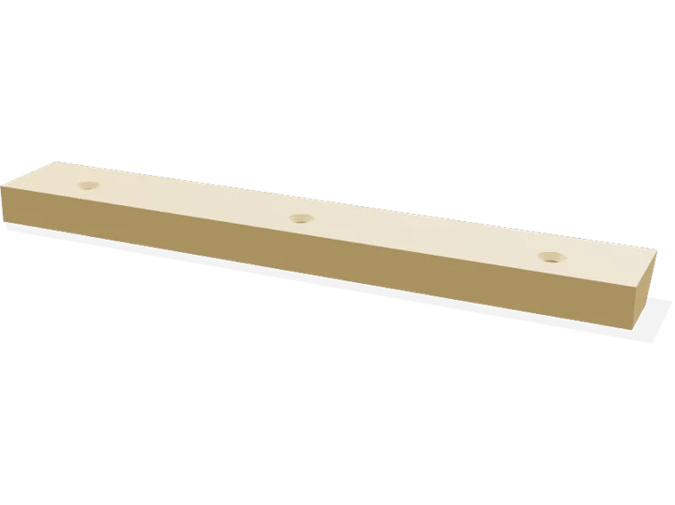 French cleat wall rail 200 mm