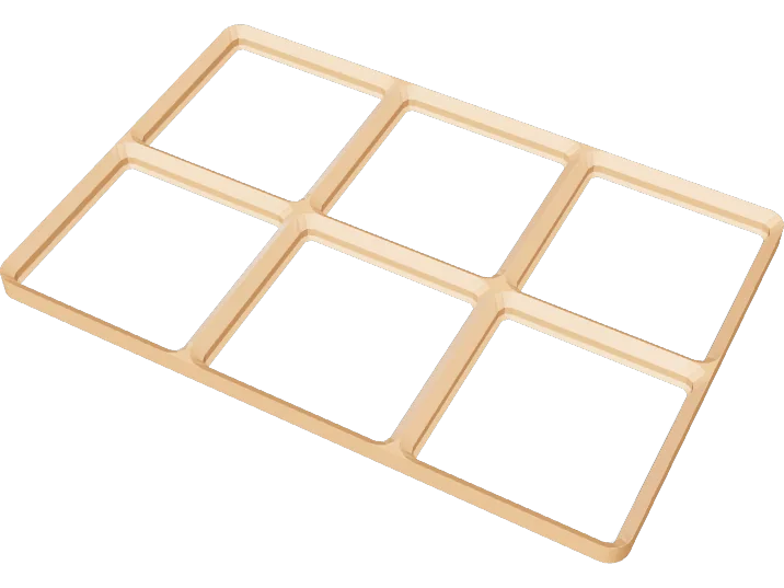 Gridfinity baseplate 3x2