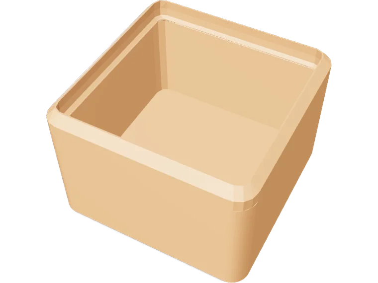 Gridfinity bin 1x1, 4u