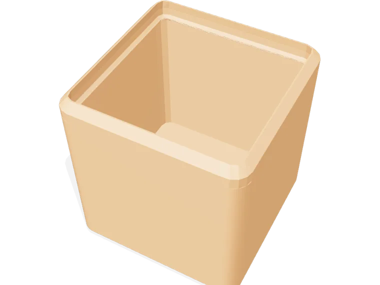 Gridfinity bin 1×1, 6u