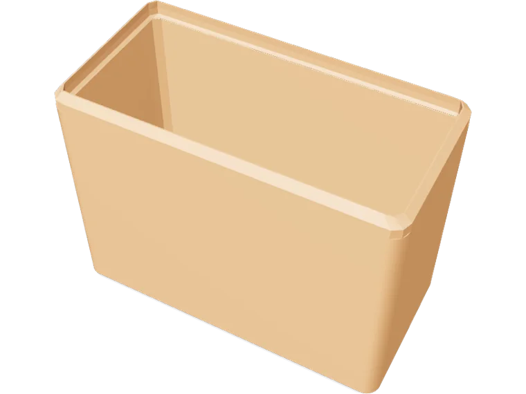 Gridfinity bin 2x1, 9u
