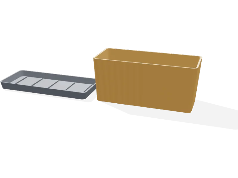 Fluted herb trough 200 mm