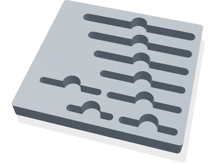 Hex key set insert