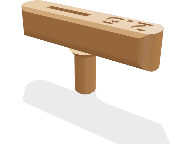 T-handle for a 2.5 mm hex key