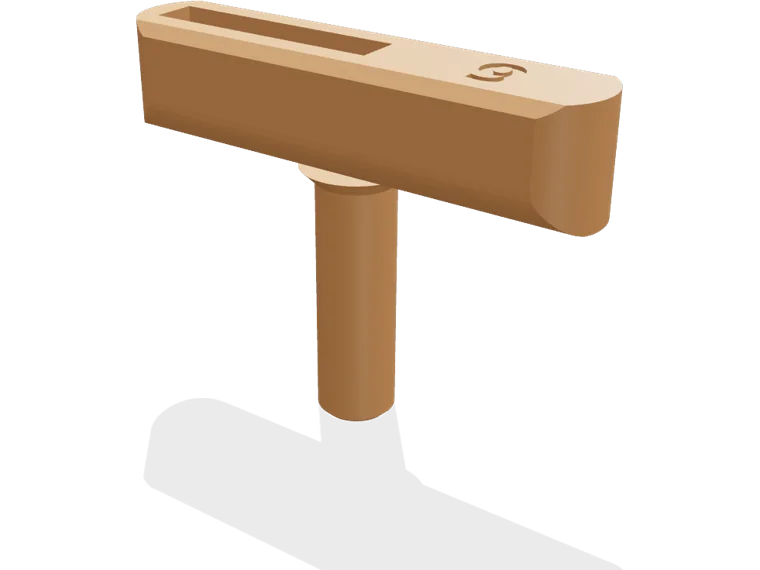 T-handle for a 6 mm hex key