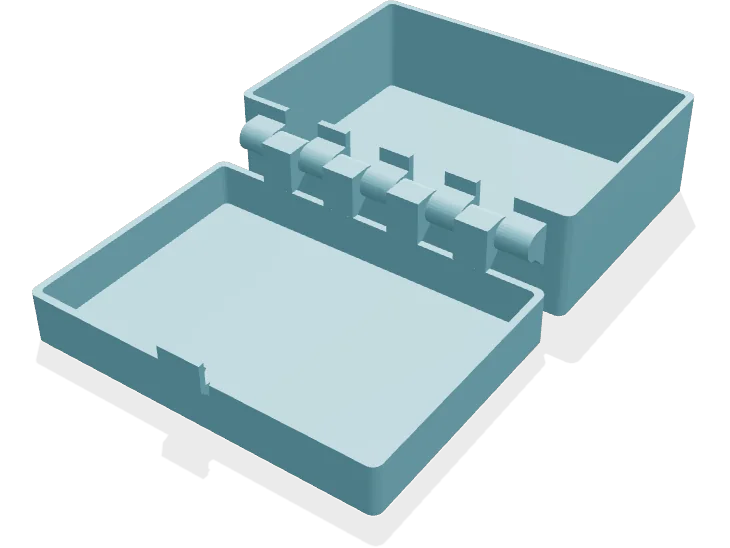 Hinged box 100 x 70 mm, pin hinge