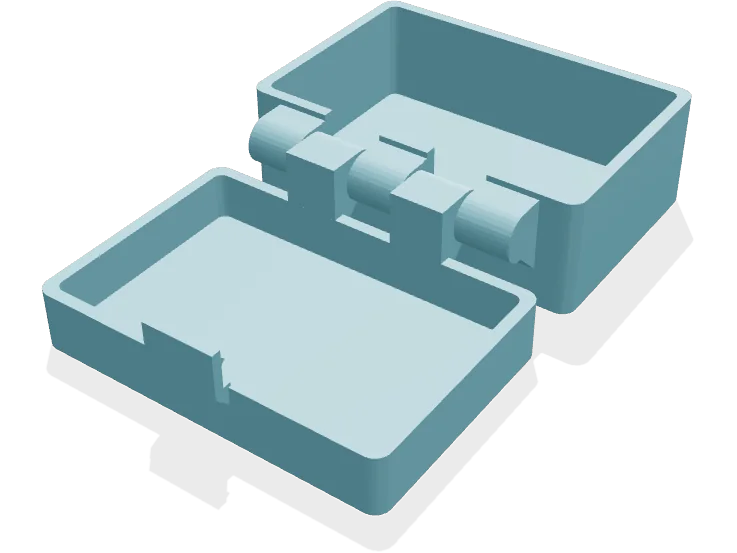 Hinged box 60 x 40 mm, pin hinge