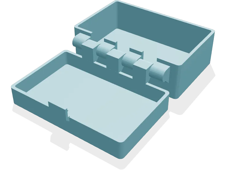 Hinged box 80 x 50 mm, pin hinge