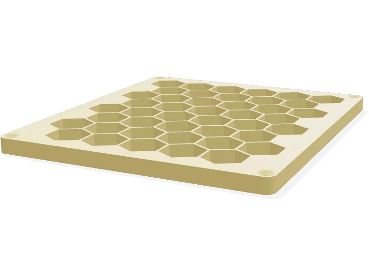 Honeycomb wall panel 6 x 8 cells