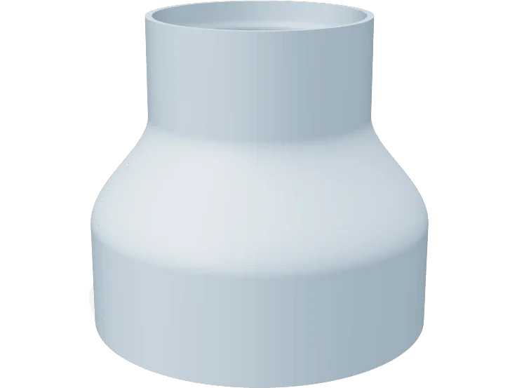 100 mm to 63 mm hose adapter