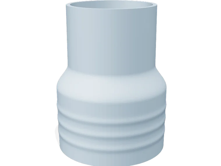 57 mm to 40 mm hose adapter
