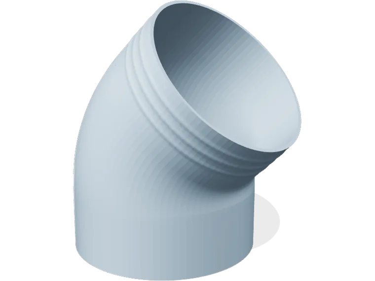 100 mm 45 degree hose elbow