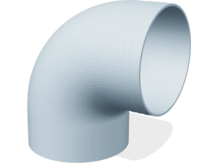 100 mm 90 degree hose elbow