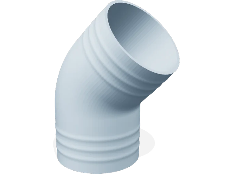 57 mm 45° elbow