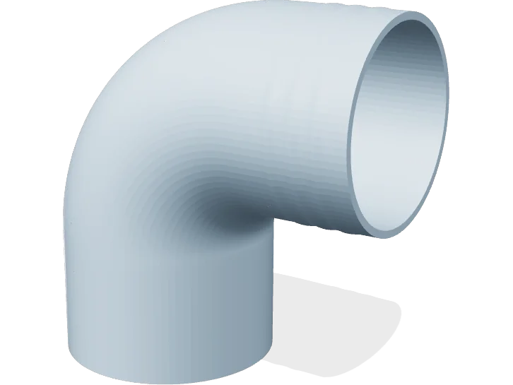 57 mm 90 degree hose elbow