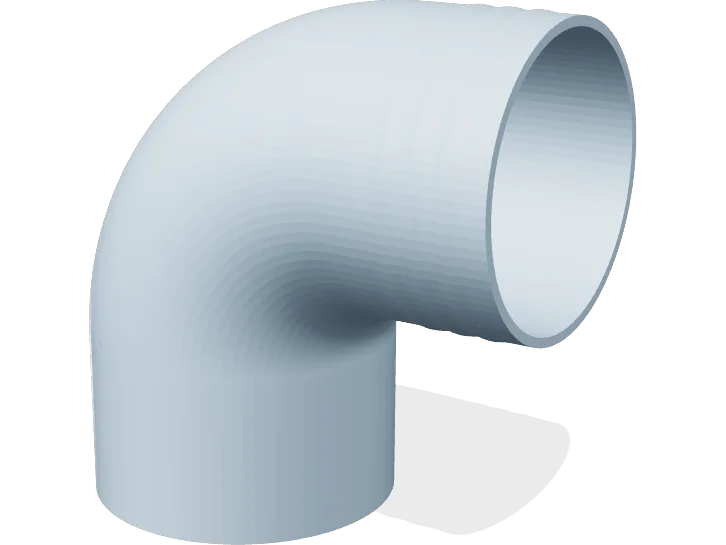 63 mm 90 degree hose elbow