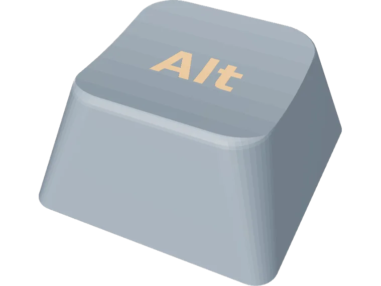 cylindrical keycap 1.25u with Alt legend