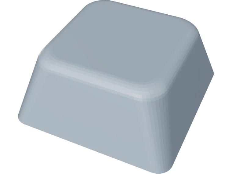 flat-top keycap 1u, blank