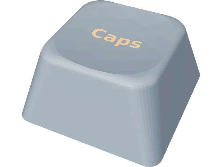 XDA keycap 1.75u with Caps legend